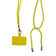 Aoanydony Universal Mobile Phone Lanyard Crossbody Patch Portable Neck Hanging Rope Adjustable Neckband Strap Smartphone Accessories Yellow