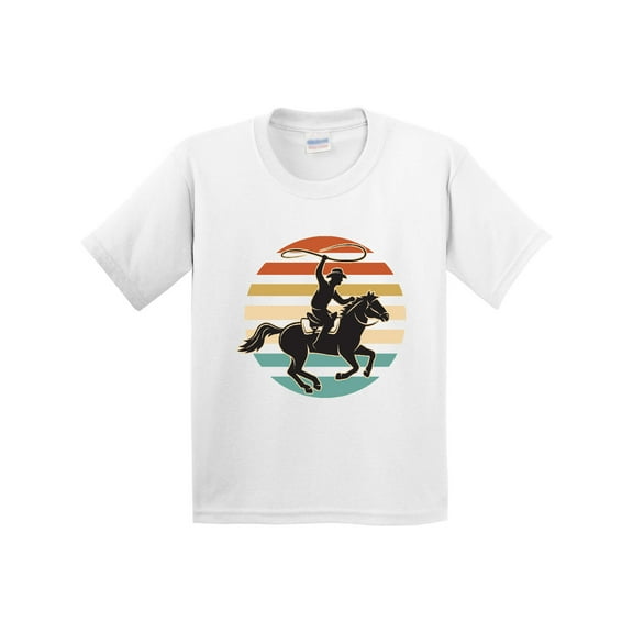 Inktastic Rodeo Team Roping Cowboy Youth T-Shirt