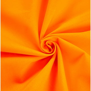 Waverly Inspirations 44" 100% Cotton Canvas Solid Print Sewing & Craft Fabric By the Yard, Orange