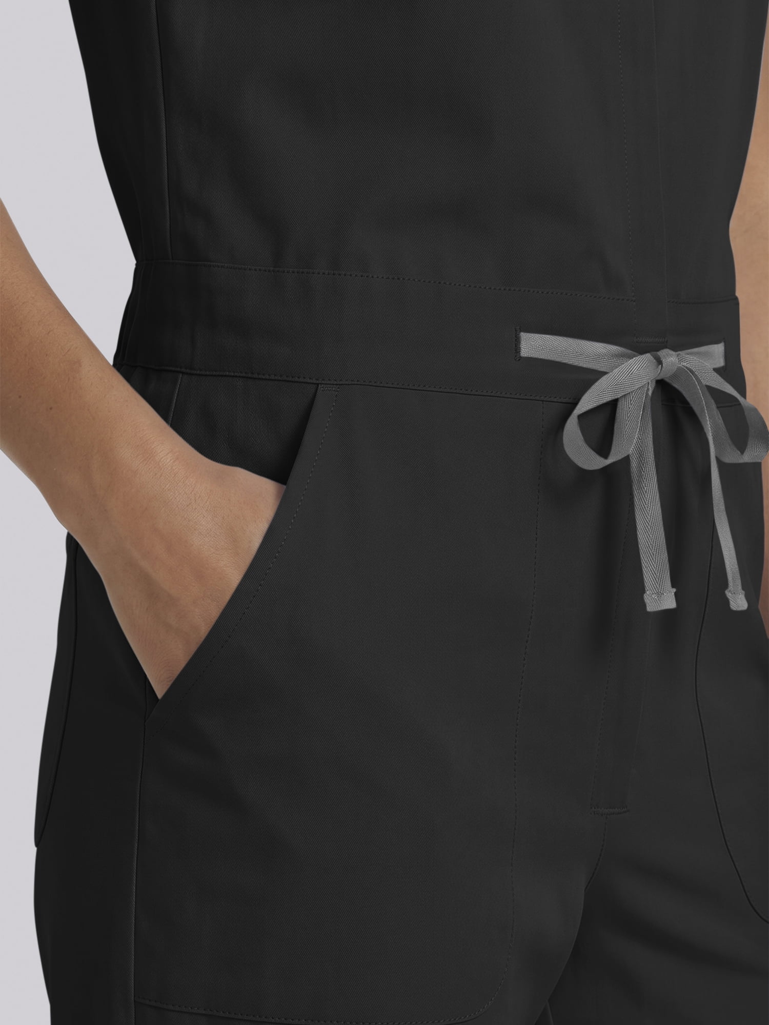 Scrubstar Ultimate Women’s Antimicrobial Drawstring Straight Leg Scrub Jumpsuit, Sizes XS–2XL