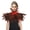 Red-1, variant on VZQI Faux Feather Shawl for Women, Halloween Cape Collar Costume Accessory for Cosplay Masquerade Party
