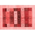 thumbnail image 1 of Ahgly Company Indoor Rectangle Abstract Red Contemporary Area Rugs, 2' x 5', 1 of 4