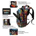 thumbnail image 5 of FORMRS Kids School Backpack Elementary Student Unisex Travel Bookbag with Reflective Stripes, Vibrant Dragon Scales Pattern, 5 of 7