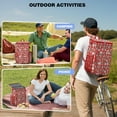 thumbnail image 4 of Travel Cooler Bag - Red Strawberry Plants Fruit Camping Beer Cooler Backpack with Bottle Opener- Waterproof Insulated Picnic Backpacks - Cooler Bag for Beach, 4 of 6