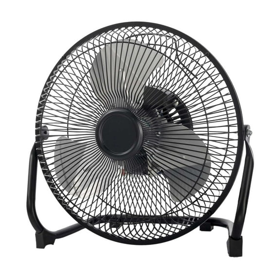 Mainstays 9 Inch High Velocity Metal 3-Speed Fan with 360-Degree Tilt and Wall Mount