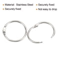 thumbnail image 4 of Unique Bargains 1.2' OD Office Book Rings, Silver, 12 Count, 4 of 5