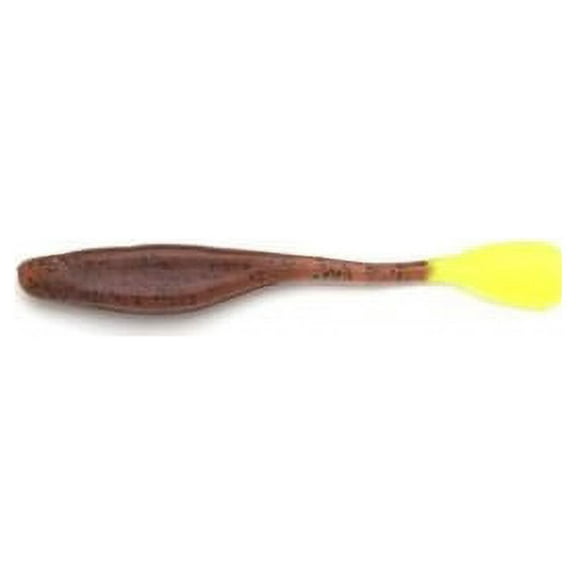 Gambler F63910 Pumpkin Chartreuse Soft Plastic 6" Fishing Swimbait Lure