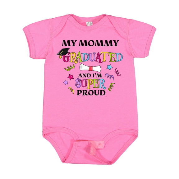 Inktastic My Mommy Graduated and I'm Super Proud Boys or Girls Baby Bodysuit