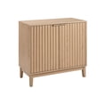 thumbnail image 5 of Homy Casa Entryway Storage Cabinet with 2 Shelves, Accent Organizer for Hallway & Foyer, Natural, 5 of 7