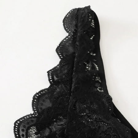 

B91xZ Lingerie For Women Fashion Pajamas G-string Thong Sleepwear Women Lingerie Lace Sexy Snap Crotch Lingerie plus Black S