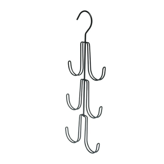 Ikohbadg Purse Hanger Organizer for Closet, Hanging Bag Holder, Keeping Purses Visible and in Good Condition, Metal Handbag Storage Hook Backpack Rack Space Saving Hanger, Black