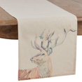 thumbnail image 2 of Watercolor Deer Print Design Table Runner, 2 of 4