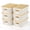 Cream White, variant on Plastic Storage Bins Cream White 6 Pack For Organizing Shelves Drawers Desktop Closet Playroom Classroom Office