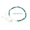 thumbnail image 5 of Natural Chrysocolla Round Shape Bracelets in Sterling Silver for Women, Birthstone Jewelry for Her Birthday, Wedding Anniversary, Christmas, Mothers Day, 5 of 7