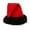 Red, variant on AWZXDE Red Christmas Santa Hat For Adults With Black Trim Winter Hat For Parties And Celebrations Red