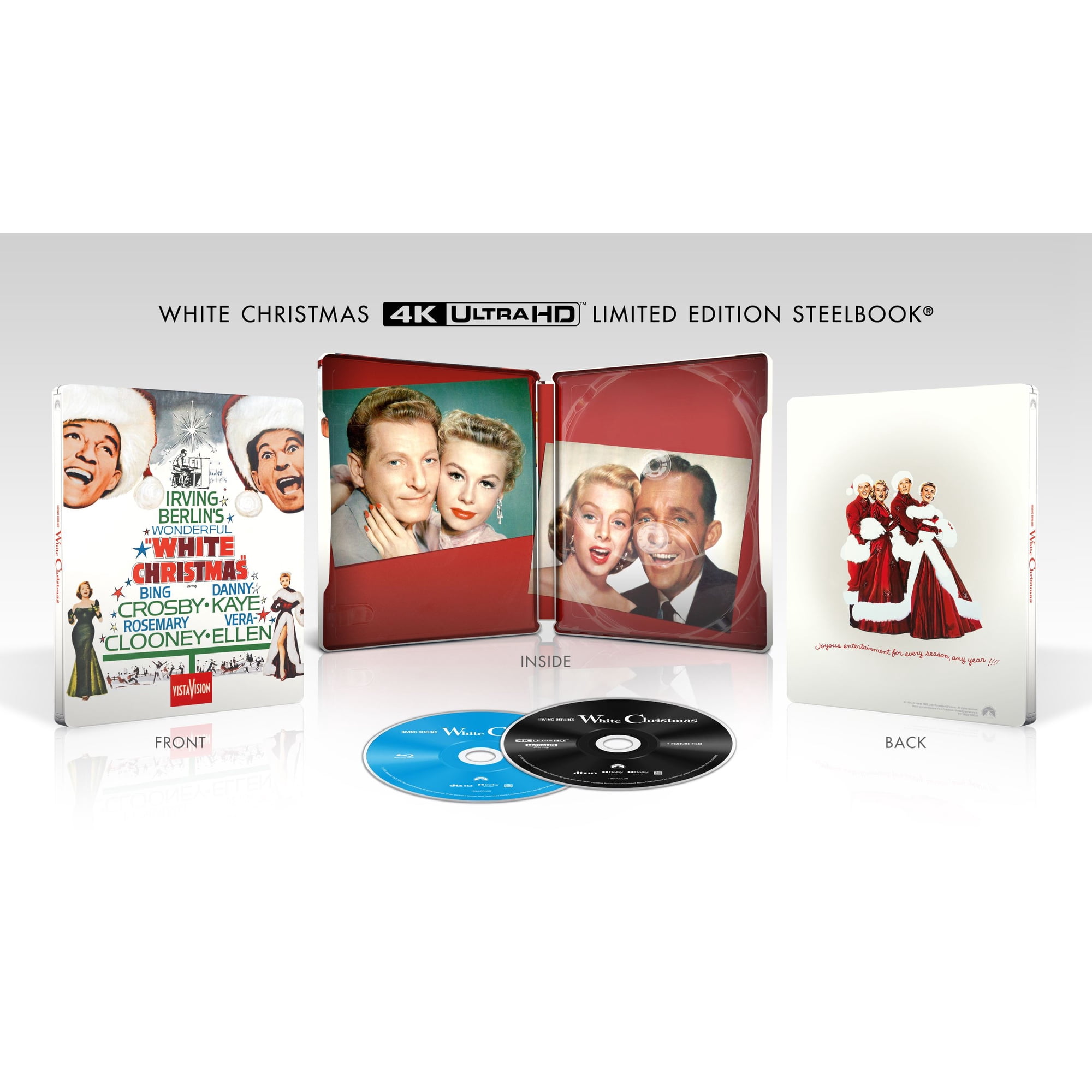 White Christmas (Limited Edition Steelbook) (4K Ultra HD + Blu-ray + Digital Copy) Paramount Pictures Corporation, Comedy