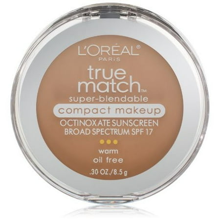 L'Oreal Paris True Match Super-Blendable Compact Makeup, Natural Beige, 0.3 oz.