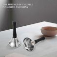 thumbnail image 5 of 24 Pieces Hand Bells Silver Steel Service Handbells Black Wooden Handle Diatonic Metal Bells Musica -Sy, 5 of 5
