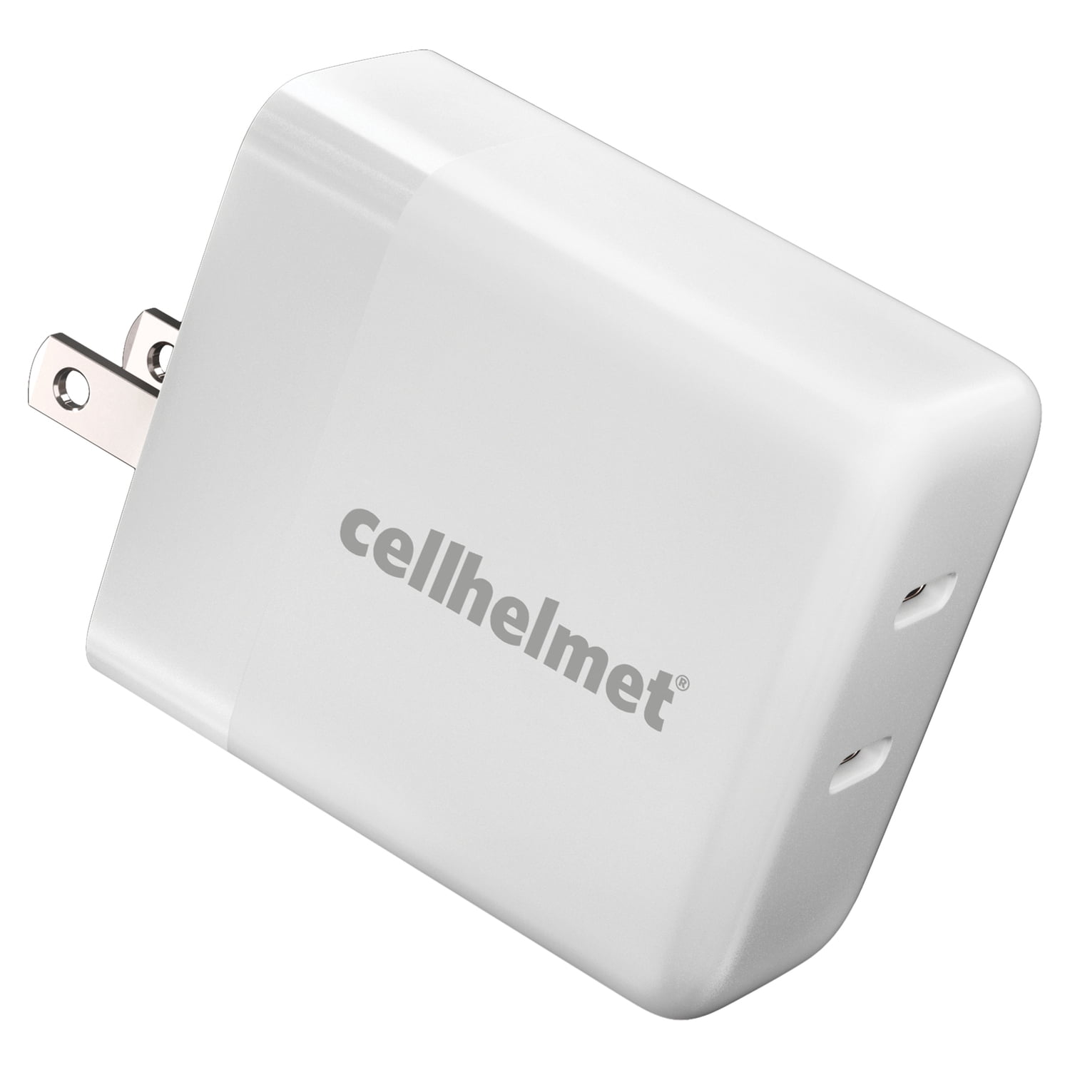 cellhelmet WALL-PD-20W-C-C 20-Watt Dual Wall Black Charger with 2 USB-C Ports