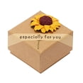 thumbnail image 2 of QIQUWOHUL Jewelry Gift Box Rose Sunflower Design Small Kraft Paper Box For Rings Pendants Earrings Necklaces Ideal For Christmas Holiday Anniversary Wedding Birthday, 2 of 6