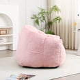 thumbnail image 3 of SESSLIFE Bean Bag Chair for Adults, Faux Fur Bean Bag Sofa with Armrests, High Density Foam Lazy Sofa Chair, Oversized Comfy Lounge Chair for Living Room Bedroom Reading, Pink, 3 of 10