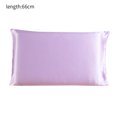 thumbnail image 1 of Funda de almohada de seda de morera Funda de almohada transpirable de 2 lados Funda de almohada de color sólido para la piel del cabello, Morado, 51x66cm AweSitey HA003379-12, 1 of 7