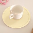 thumbnail image 3 of Flmtop 2PCS Silicone Table Mat Solid Color Table Placemat Raised Edge Spill-Proof Coasters Non-slip Heat-Resistant Dining Table Protection Pad Suitable for Dining Table Decorations, 3 of 10