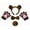 Brown, variant on Petitebelle Bear Headband Bowtie Tail Glove 4pc Costume (Brown, 1-4 Years)