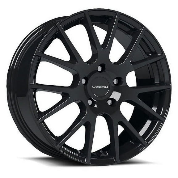 15x6.5 Vision 18 Hellion Gloss Black Wheel 4x4.5 (38mm)