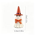 thumbnail image 3 of Halloween Night Light Witch Hat Ghost Resin 5.1in Warm LED Tabletop Ornament by OVFUIZ, 3 of 6