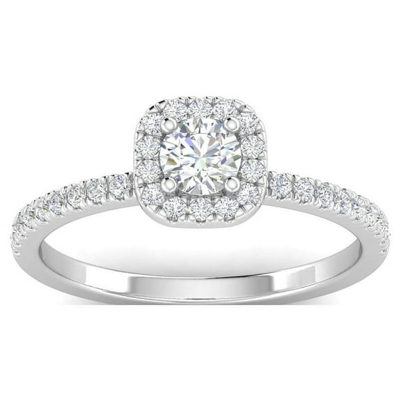 1 Carat Round cut Moissanite Diamond Engagement Ring