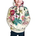 thumbnail image 5 of Kll Unisex Kids Boys Girls Hooded Pocket Pullover Hoodies-Bird Butterfly Rose, 5 of 9