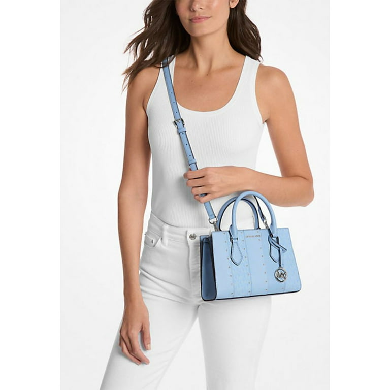 Michael Kors Women's Sheila Small Studded Patchwork and Signature