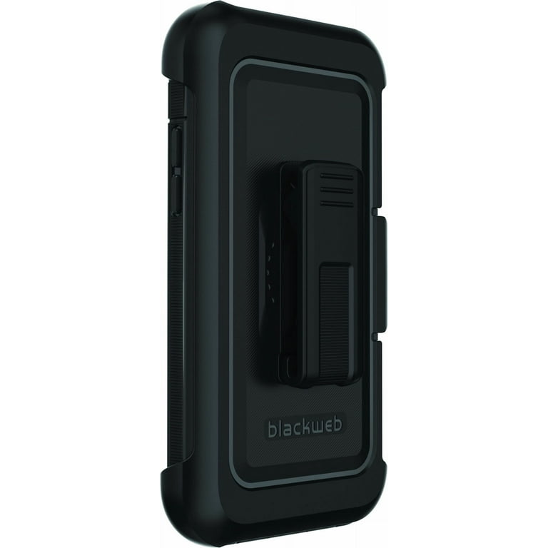Blackweb Rugged Phone Case with Holster For iPhone SE (2020