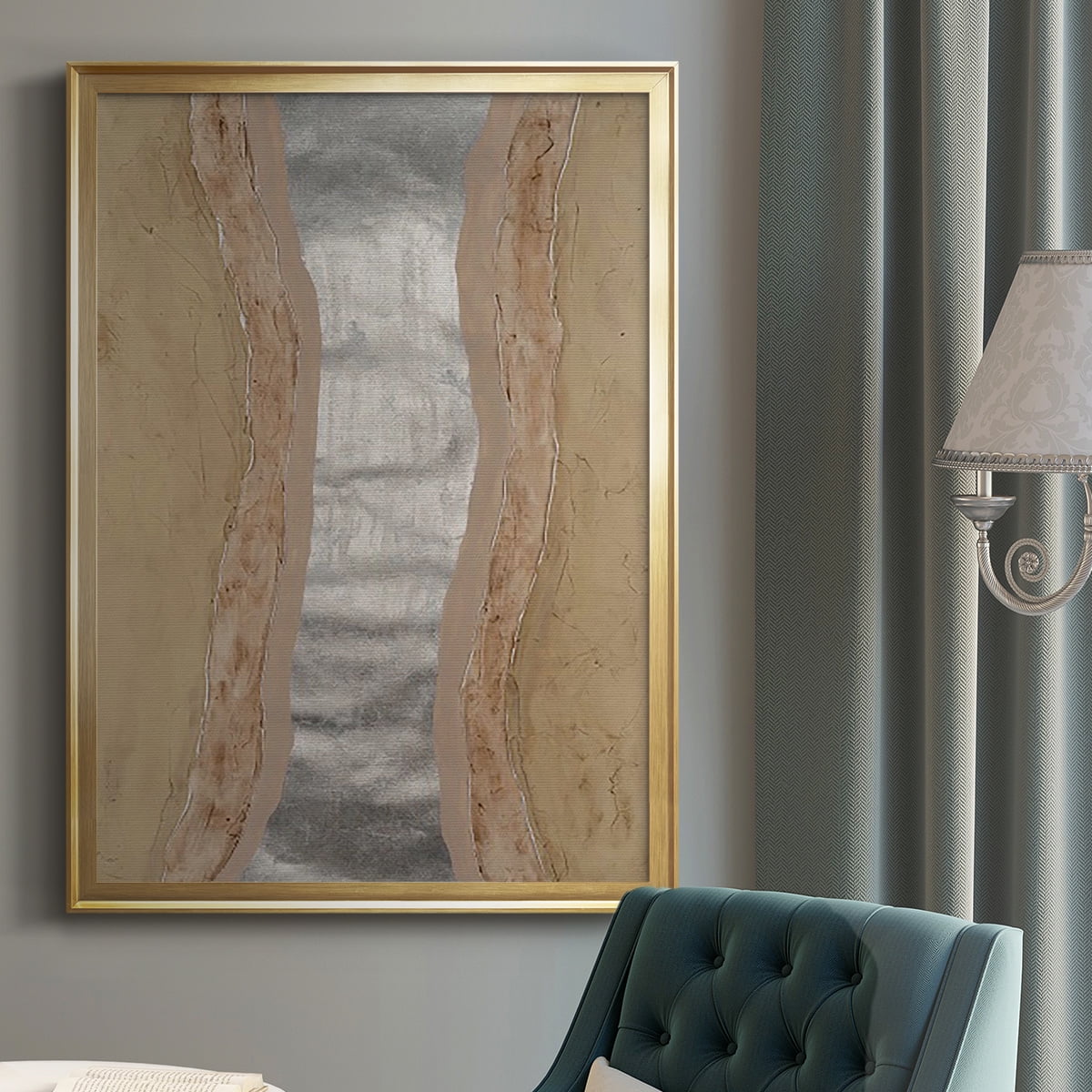 Silver Lake II Premium Framed Print, in Gold, Black, or Silver - Ready to Hang