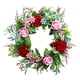 thumbnail image 4 of Flores artificiales, flores falsas, flores artificiales, juego de regalo para mujer, puerta de entrada, flores aromáticas, hojas y plantas de dinero, guirnaldas de flores para exterior, decoración de, 4 of 6