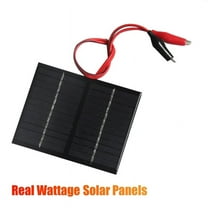 12V 1.5W Solar Panel with Clip Charging Battery System Polycrystalline Solar Panel for Small Power Appliances