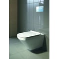thumbnail image 3 of Duravit 2537090092 Durastyle 0.8/1.6 Gpf Dual Flush Wall Mounted One Piece Elongated, 3 of 3