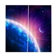 thumbnail image 1 of jifeng 2 Panel Landscape Darkening Window Curtain Shade Bath Drape Valance - Earth, 1 of 4