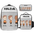 thumbnail image 1 of Hilda Backpack Essentials Kit 17 Inch Bag Plus Snack Tote and Pen Organizer, 1 of 4