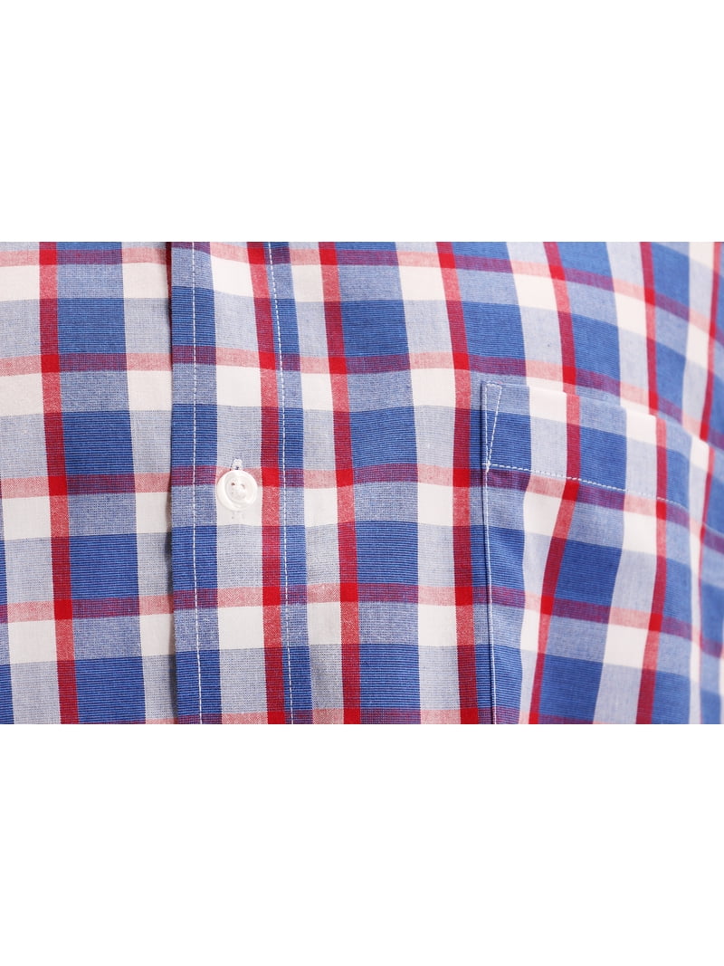 open lace back dress Men's Dark Blue & Red Button Down Flannel Shirt | The Betta
