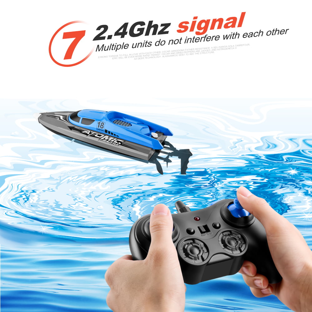 Details about   RC Boat Remote Control With 30KM/H High Speed IP7 Waterproof 2.4GHz For Kids USA