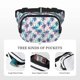 thumbnail image 5 of Fotbe Palm Leaves Cangurera Cuadrada con Estampado de Doble Capa, Bolsa de Cintura Ajustable Mini para Hombres y Mujeres, 5 of 9