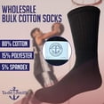 thumbnail image 6 of Yacht & Smith Wholesale Bulk Mens Crew Socks, Cotton Big And Tall Plus Size Socks Size 13-16, 6 of 6