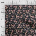 thumbnail image 2 of oneOone Cotton Poplin Twill Black Fabric Floral Retro Sewing Fabric By The Yard Printed Diy Clothing Sewing Supplies 56 Inch Wide, 2 of 5