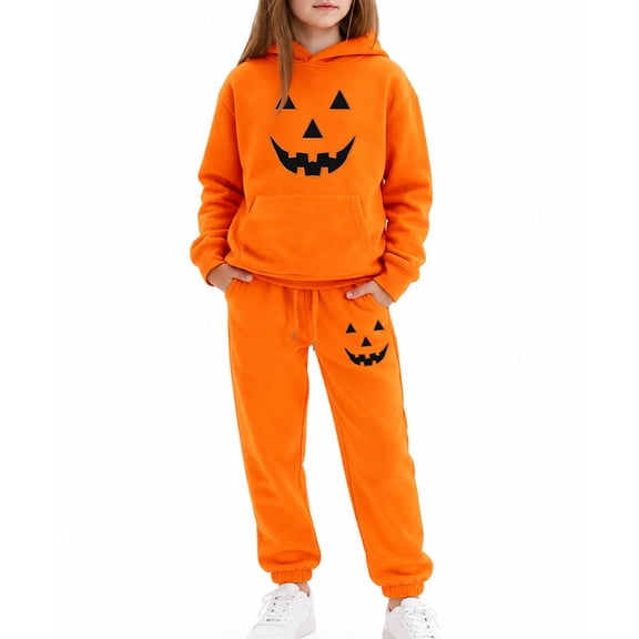Shadoumai Kids Girls Halloween Outfits Printed Long Sleeve Sweatshirt Easy Care Soft Fabric Everyday Indoor Play Clothes Girl Seasonal Sweatshirt Outfit