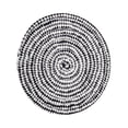 thumbnail image 1 of Injueey Woven Coaster Mug Placing Cushion Weaving Mat Craft Rope Table Coasters Thickened Cup Tableware Cotton for Home Bar Mostrada Blanco negro, 1 of 6