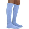 thumbnail image 4 of MDR Women's Extra Long Extra Heavy Slouch Socks - 12 Pairs Size 9-11 - Made in USA (6 Gray 6 Light Blue), 4 of 9