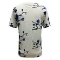 thumbnail image 5 of JINMGG Womens Tops under $5 Women's Fashion O-Neck Print Short Sleeve T-Shirt Tops Casual Loose Blouse Tops Blue XL, 5 of 5