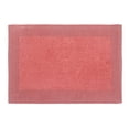 thumbnail image 2 of Home Weavers Luxury Bathroom Rug 100% Cotton Reversible Bathroom Rugs Set, Washable Rug, Soft Absorbent bath Rug, Bathroom rug, Kitchen Mat, Non Slip Bath Decor Mat Set, 17"x24" Rectangle, Coral, 2 of 5
